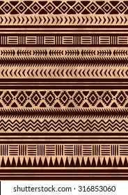 Ethnic indian pattern. Tribal background. Aztec, navajo.