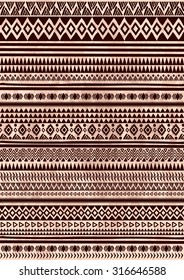 Ethnic indian pattern. Tribal design background.