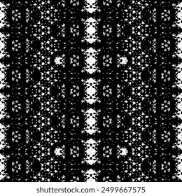 Ethnic Ink Dark Batik. Nahtloses Dunkles Muster. Einfaches indisches Muster. Schwarze Farbe Art Scribble Textur. Ethnische Tinte Doodle Batik. Schwarze Farbe nativ gefärbt Vektor. Nahtlose Art Tribal Vektor