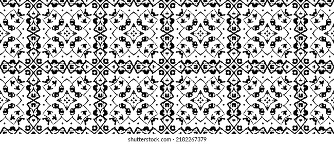 Ethnic Ink Scribble. Ethnic Wavy Batik. Abstract Aztec Dark Pattern. Black Dark Doodle Textile. Black Tribal Pattern. Simple Tribal Boho Vector. Abstract Ink Scribble Repeat. Traditional Seamless Art