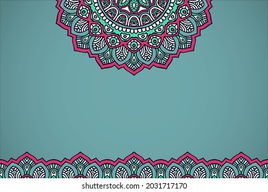 ethnic islamic background with mandala
