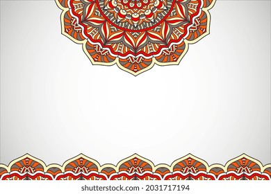 ethnic islamic background with mandala