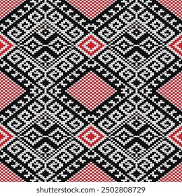 Patrón de tejido étnico hermoso patrón, estilo de moda, impresión de ornamento de arte geométrico azteca. arte abstracto étnico. Tela sin costuras. diseño para tela, alfombra, ropa, Fondo de pantalla