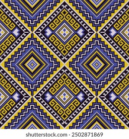 Ethnic Knitting pattern beautiful pattern,fashion style,aztec geometric art ornament print.ethnic abstract art.Seamless fabric.design for fabric, carpet,clothing,wallpaper.