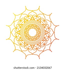 Patrón de encaje étnico, vector Mandala Design. Mejor adaptado para papeles de pared étnicos, decoraciones sagradas, tarjetas de invitación, elementos de diseño web, diseño de vales, carteles y afiches