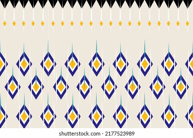 Ethnic leaf background art. feather pattern in tribal, folk embroidery, and Mexican style. Aztec geometric art ornament print.Design for wallpaper, wrapping, fabric.Ikat on tile 