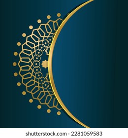 Ethnic luxury mandala background template