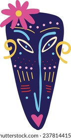Ethnic Magical African Tribal Shamanic Mask. A protective amulet against evil spirits and evil spirits