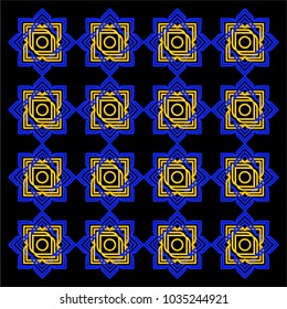 Ethnic Mandala abstract pattern. Vintage decorative elements. Geometric oriental pattern, Islam, Arabic, Indian motifs