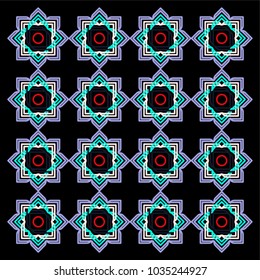 Ethnic Mandala abstract pattern. Vintage decorative elements. Geometric oriental pattern, Islam, Arabic, Indian motifs