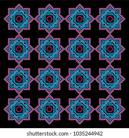 Ethnic Mandala abstract pattern. Vintage decorative elements. Geometric oriental pattern, Islam, Arabic, Indian motifs