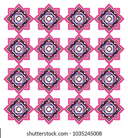 Ethnic Mandala abstract pattern. Vintage decorative elements. Geometric oriental pattern, Islam, Arabic, Indian motifs