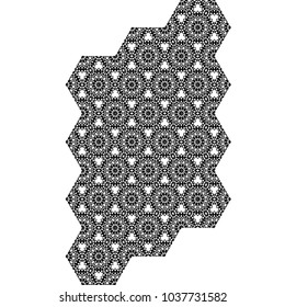 Ethnic Mandala abstract pattern. Vintage decorative elements. Geometric oriental pattern, Islam, Arabic, Indian motifs