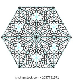 Ethnische Mandala abstrakte Muster. Vintage dekorative Elemente. Geometrisches orientalisches Muster, Islam, arabische, indische Motive