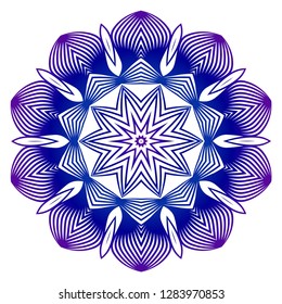 Ethnic Mandala. Beautiful Ornamental round pattern. Vector illustration. For your design, interior, bussiness template, flyer, scrapbooking page.