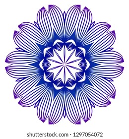 Ethnic Mandala. Beautiful Ornamental round pattern. Vector illustration. For your design, interior, bussiness template, flyer, scrapbooking page.