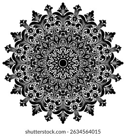 Ethnic mandala with colorful tribal ornament. Mandala pattern in applied Thai style. Ethnic mandala art with luxury circle frame. 