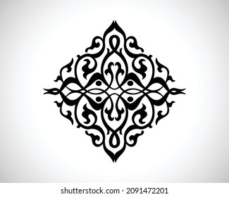 Decoración de mandala étnica. Patrón circular en forma de mandala para fondo, Mehndi, tatuaje, decoración. Ornamento decorativo de estilo tradicional. Coloreando la página del libro. Ilustración vectorial.