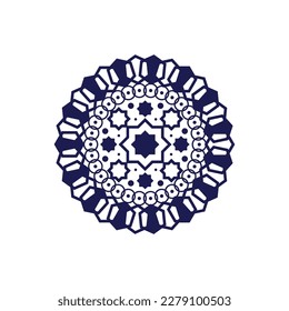 Ethnic mandala decoration floral pattern vector