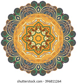 Ethnic mandala. Decorative element. 