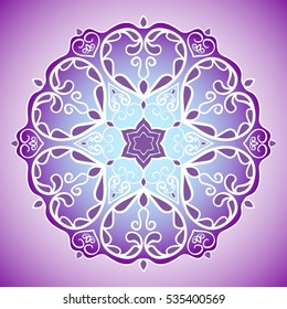 Ethnic mandala design. Decorative round ornaments. Anti-stress therapy patterns. 