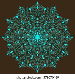 Ethnic mandala design. Decorative round ornaments. 