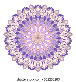 Ethnic mandala design. Decorative round ornaments. 