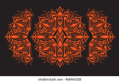 Ethnic mandala fancy pattern in bohemian style. Element as an example