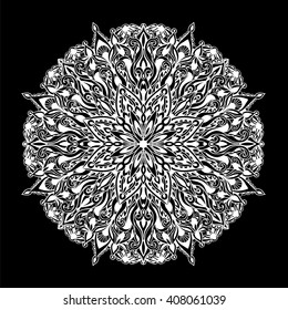 Ethnic mandala fancy pattern in bohemian style.