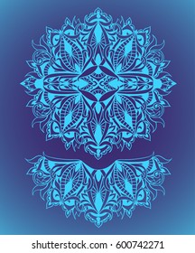 Ethnic mandala fancy pattern in bohemian style. Element as an example