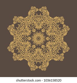 Ethnic Mandala. Floral pattern. Can be used for textile, greeting card, coloring book, phone case print