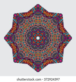 ethnic mandala in Oriental style
