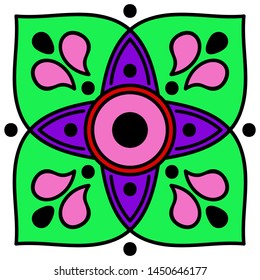 Ethnic Mandala Ornament. Can be used for greeting card, phone case print, etc.