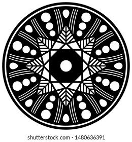 Ethnic Mandala Ornament. Can be used for greeting card, phone case print, etc.