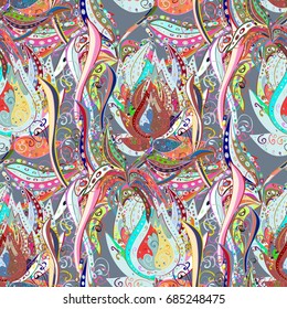 Ethnic Mandala ornament. Can be used for textile, greeting card, coloring book, phone case print. Vector Henna tattoo style. Indian floral paisley medallion pattern.