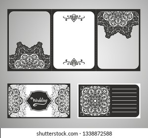 Ethnic Mandala ornament. Colorful ornamental ethnic banner set. Templates with doodle tribal mandalas. Vector illustration for congratulation or invitation