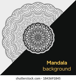 Ethnic Mandala ornament. Colorful ornamental ethnic banner . Vector illustration