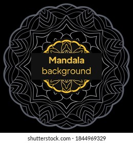Ethnic Mandala ornament. Colorful ornamental ethnic banner . Vector illustration