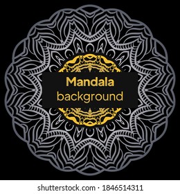 Ethnic Mandala ornament. Colorful ornamental ethnic banner . Vector illustration