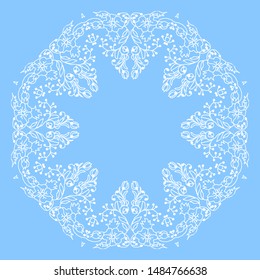 Ethnic Mandala ornament. Decorative elements. 