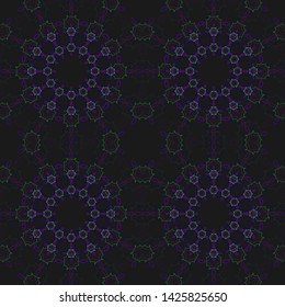 Ethnic Mandala ornament. Raster Henna tattoo style. Indian floral paisley medallion pattern. Can be used for textile, greeting card, coloring book, phone case print.