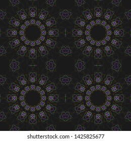 Ethnic Mandala ornament. Raster Henna tattoo style. Indian floral paisley medallion pattern. Can be used for textile, greeting card, coloring book, phone case print.