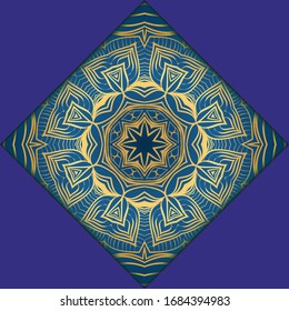 Ethnic Mandala ornament. Templates with mandalas. illustration for congratulation or invitation. Vector