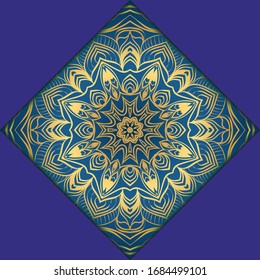 Ethnic Mandala ornament. Templates with mandalas. illustration for congratulation or invitation. Vector
