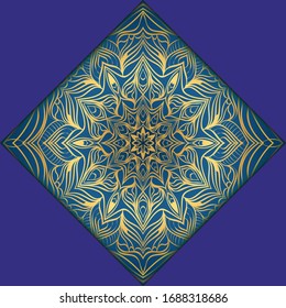 Ethnic Mandala ornament. Templates with mandalas. illustration for congratulation or invitation. Vector