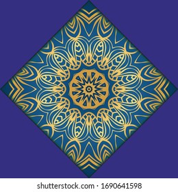 Ethnic Mandala ornament. Templates with mandalas. illustration for congratulation or invitation. Vector