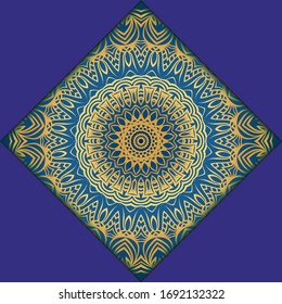 Ethnic Mandala ornament. Templates with mandalas. illustration for congratulation or invitation. Vector