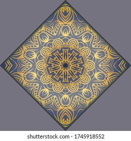 Ethnic Mandala ornament. Templates with mandalas. illustration for congratulation or invitation. Vector