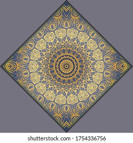 Ethnic Mandala ornament. Templates with mandalas. illustration for congratulation or invitation. Vector