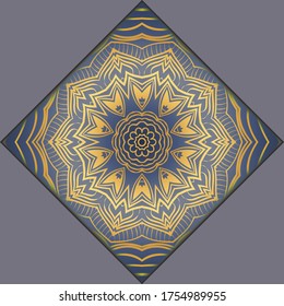 Ethnic Mandala ornament. Templates with mandalas. illustration for congratulation or invitation. Vector